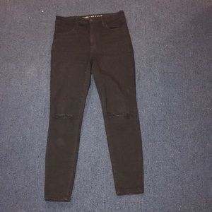 American Eagle black high rise skinny jeans